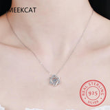 NEW Dancing Zircon Star of David Hexagram Gemstone 925 Silver Necklace - The Jewellery Supermarket