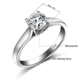Remarkable 6mm D Color Round Cut High Quality Moissanite Diamonds Ring - Wedding Jewellery - The Jewellery Supermarket