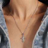 Luxury Crystal Religious Jesus Cross Necklaces - Crucifix for Women Men Fashion Party Jewellery - The Jewellery Supermarket