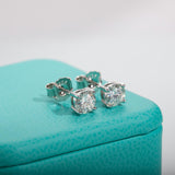 Classic 4mm D Color ♥︎ High Quality Moissanite Diamonds ♥︎ Stud Earrings For Women - Fine Jewellery - The Jewellery Supermarket