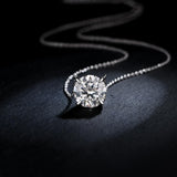 Amazing 6.5mm 1CT High Quality Moissanite Diamonds Necklace For Women - Bridal Fine Jeweller - The Jewellery Supermarket