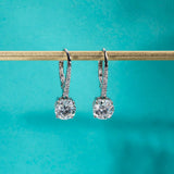 Remarkable 1 Carat D Color ♥︎ High Quality Moissanite Diamonds ♥︎ Dangle Drop Earrings - Fine Jewellery