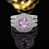 New Big Luxury Vintage Retro Silver Color Multicolor AAA+ Quality CZ Diamonds Fashion Rings - The Jewellery Supermarket