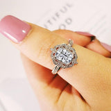 QUALITY RINGS Rose Gold Silver Color AAA+ Cubic Zirconia Diamonds Fashion Ring - The Jewellery Supermarket
