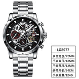 NEW MENS WATCHES - Top Brand Stainless Steel Hollow Sports Waterproof Quartz Watch - The Jewellery Supermarket