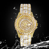 Phenomenal 322 Pcs Baguette Full Iced Out Simulated Diamonds Quartz Special Expensive Design Men's Watches - The Jewellery Supermarket