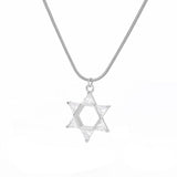 NEW Mogan Star of David Stainless Steel Chain Pendant Necklaces for Women and Men - The Jewellery Supermarket