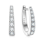 Attractive Real D Color ♥︎ High Quality Moissanite Diamonds ♥︎ Hoop Earrings - Fine Jewellery - The Jewellery Supermarket