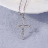 Luxury Crystal Religious Jesus Cross Necklaces - Crucifix for Women Men Fashion Party Jewellery - The Jewellery Supermarket