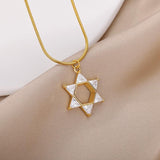 NEW Mogan Star of David Stainless Steel Chain Pendant Necklaces for Women and Men - The Jewellery Supermarket