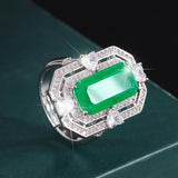 NEW ARRIVAL - Vintage Lab Emerald Gemstone Luxury Party Fine Jewelry Sets - The Jewellery Supermarket