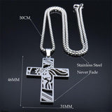 Christ Cross, Jesus Crown of Thorns Stainless Steel Crucifix Necklace - Religious Jewellery  - The Jewellery Supermarket