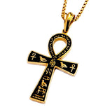NEW Ancient Egyptian Ankh Cross Stainless 316L Steel Amulet Necklace For Men Women - The Jewellery Supermarket