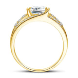 Outstanding Princess Cut 6*6mm High Quality Moissanite Diamonds Ring - 3pcs Fine Jewellery Rings Set - The Jewellery Supermarket