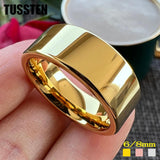 New Arrival Multicolor Shiny Polish Tungsten For Men and Women Comfort Fit Trendy Wedding Ring