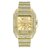 Popular Hip Hop Iced Out Cool Luxury Simulated Diamonds Square Quartz Wrist Watches - Ideal Jewellery Gift - The Jewellery Supermarket