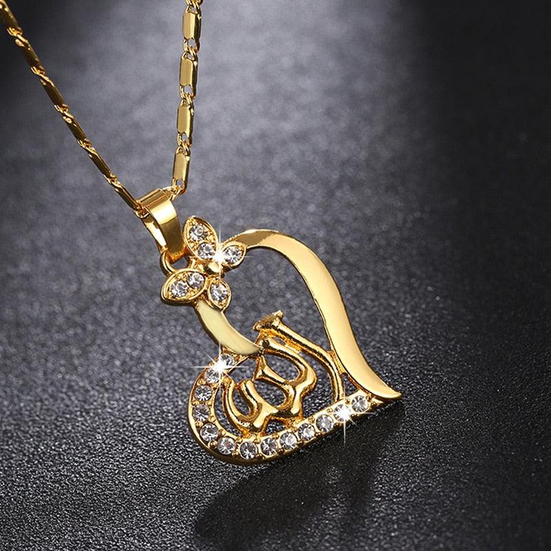 BEST SELLER Islamic AAA Zircon Decorated Various Shaped Religious Style Pendants Necklaces - The Jewellery Supermarket