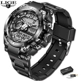 NEW - Military Sports Fashion 50M Waterproof Electronic Digital Big Watch - The Jewellery Supermarket