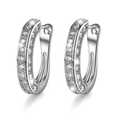 Outsanding Luxury 100% Real ♥︎ High Quality Moissanite Diamonds ♥︎ Ear Hoop Earrings - Fine Jewellery - The Jewellery Supermarket