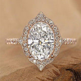 New Arrival Outstanding Luxury Rose Gold Color Marquise Cut AAA+ CZ Diamond Fashion Ring - The Jewellery Supermarket