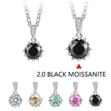 1 Carat Round Brilliant Cut D Color High Quality Moissanite Diamonds Necklace - Luxury Gemstone Necklace - The Jewellery Supermarket