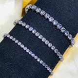EXQUISITE Charming AAA+ Cubic Zirconia Simulated Diamonds Gold Colour Tennis Bracelets - The Jewellery Supermarket