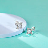 Fabulous 0.5 Carat D Color ♥︎ High Quality Moissanite Diamonds ♥︎ Flower Design Earrings - Fine Jewellery - The Jewellery Supermarket