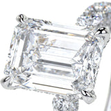 New Luxury Princess Cut Silver Color AAA+ CZ Diamonds Designer Engagement Ring - The Jewellery Supermarket