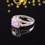 QUALITY RINGS New Designer Cushion Cut AAA+ Cubic Zirconia Diamonds Fashion Ring - The Jewellery Supermarket