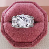 New Arrival Luxury Halo Round Cut AAA+ Quality CZ Diamonds Designer Fashion Ring