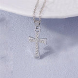 Luxury Crystal Religious Jesus Cross Necklaces - Crucifix for Women Men Fashion Party Jewellery - The Jewellery Supermarket