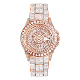 Phenomenal 322 Pcs Baguette Full Iced Out Simulated Diamonds Quartz Special Expensive Design Men's Watches - The Jewellery Supermarket