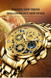 GREAT GIFT IDEAS - Luxury Men Golden Wrist Waterproof Watch - The Jewellery Supermarket