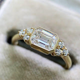 QUALITY RINGS New Arrival Luxury Princess Cut AAA+ CZ Diamonds Engagement Ring - The Jewellery Supermarket