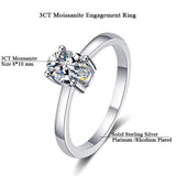 Stunning Oval 1,2,3K VVS1 High Quality Moissanite Diamonds Eternity Bridal Ring Set - Luxury Jewellery Set - The Jewellery Supermarket