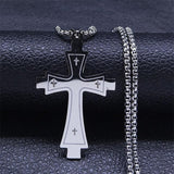 Marvellous Gold Color Chain Christian Cross Stainless Steel Necklace - Religious Jewellery - The Jewellery Supermarket