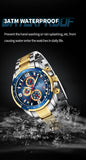 NEW MENS WATCHES - Luxury Watch Top Brand Quartz Chronograph Dial Stainless Steel Sports Watch - The Jewellery Supermarket