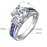 Superb Real 2 Carats Round Cut High Quality Moissanite Diamonds - Wedding Engagement Luxury Jewellery - The Jewellery Supermarket