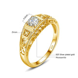 Impressive Leaf Filigree High Quality Moissanite Diamonds Ring - Trending Fine Jewellery - The Jewellery Supermarket