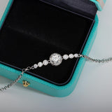 Stunning 1ct 18K WGP Round Cut VVS D Colour High Quality Moissanite Diamonds Tennis Bracelet - Fine Jewellery - The Jewellery Supermarket