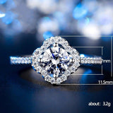 BEST GIFT IDEAS - Lovely Trendy AAA+ Cubic Zirconia Diamonds Clover Ring - The Jewellery Supermarket