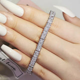 *NEW* Ideal Gifts - - Luxury Women AAA+ Cubic Zirconia Diamonds Tennis Bracelet - The Jewellery Supermarket