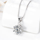 Admirable 1 CT Round cut VVS Real Top Quality Moissanite Diamonds  Necklace For Women - Fine Jewellery
