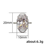 Gorgeous Luxury Big Oval Cut AAA+ Cubic Zirconia Diamonds High Quality Fashion Ring - The Jewellery Supermarket