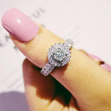 Exquisite Design Classic Pave Setting AAA+ Cubic Zirconia Diamonds Luxury Ring - The Jewellery Supermarket