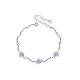 Exquisite 3 x 0.5 Carat Stones VVS D Color High Quality Moissanite Diamonds Snowflake Bracelet - Fine Jewellery - The Jewellery Supermarket
