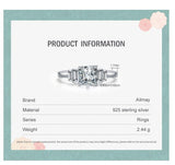 New Arrival Luxury Square Clear AAAA Quality Simulated Diamonds Fine Rings - The Jewellery Supermarket