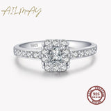 NEW ARRIVAL AAAA Quality Simulated Diamonds Rectangle Fine Ring - The Jewellery Supermarket