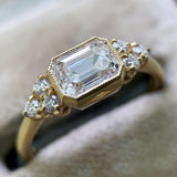 QUALITY RINGS New Arrival Luxury Princess Cut AAA+ CZ Diamonds Engagement Ring - The Jewellery Supermarket