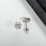 Impressive 2cttw D Color ♥︎ High Quality Moissanite Diamonds ♥︎ Lotus Flower Stud Earrings - Fine Jewellery - The Jewellery Supermarket
